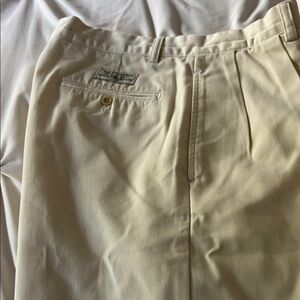 Polo by Ralph Lauren Cream Chinos with Pleated Front